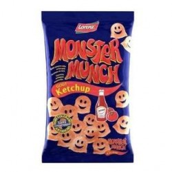 6 Paquets de Monster Munch Ketchup Lorenz 6 x 85 G