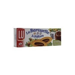 4 Paquets de Lu Barquette Chocolat Noisettes et Lait Les 3 Chatons 4 x 120 G