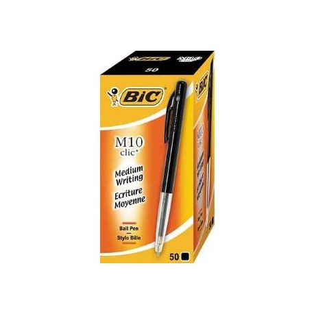 Bic stylo bille M10 Clic, pointe fine, 0,35 mm, noir