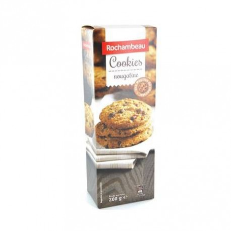 4 Paquets de Cookies Nougatine et Pépites de Chocolat Rochambeau 4 x 200 G