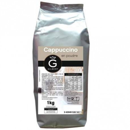 1 Kilo de Cappuccino Lacté en Poudre Gilbert 1 KG