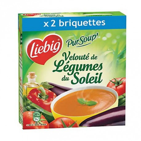 2 Briquettes de Soupe Velouté de Légumes du Soleil Liebig 2 x 35 CL -  Grossiste boissons, fournisseur de boissons