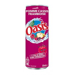 24 Canettes d'Oasis Pomme Cassis Framboise 24 x 33 CL