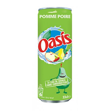 24 Canettes d'Oasis Pomme Poire 24 x 33 CL