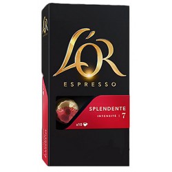 10 Capsules (Compatibles machines Nespresso) Café L'Or Espresso Spendente Intensité 7