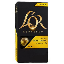 10 Capsules (Compatibles machines Nespresso) Espresso Lungo Mattinata Intensité 5