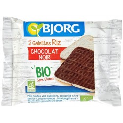 36 Galettes de Riz Chocolat Noir Bio Bjorg 36 x 22.5 G