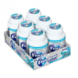 6 Boites de Chewing-Gum Freedent White Menthe Douce