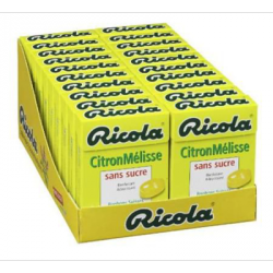 20 Etuis de Ricola Citron Mélisse 20 x 50 G