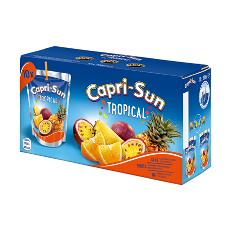 10 Gourdes de Jus Tropical Capri-Sun 10 x 20 CL