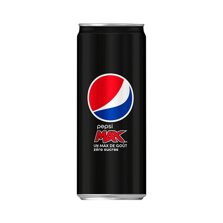 24 Canettes de Pepsi Max Sans Sucres 24 x 33 CL