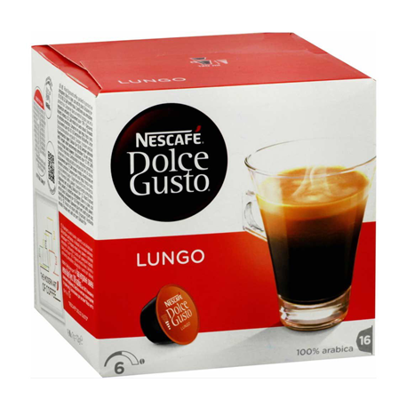 16 Dosettes de Café Lungo Dolce Gusto Nescafé