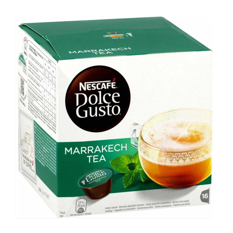 16 Dosettes de Thé Marrakech Tea Dolce Gusto Nescafé