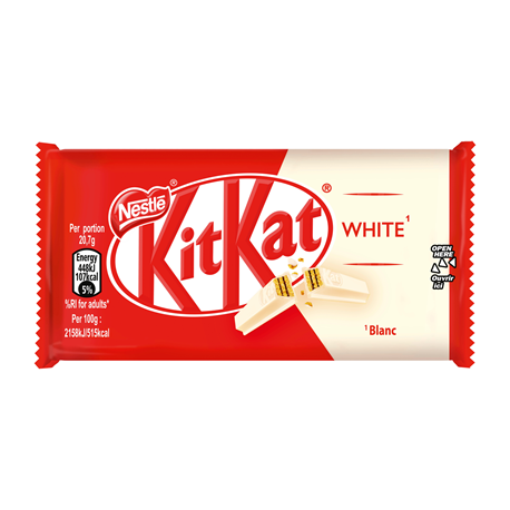 24 Barres Chocolatées de Kit Kat White 24 x 40 G