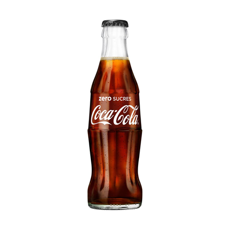 12 Bouteilles en Verre de Coca-Cola Zero 12 x 25 CL