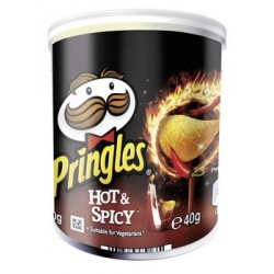 12 Paquets de Mini Pringles Goût hot et Spicy 12 x 40 G