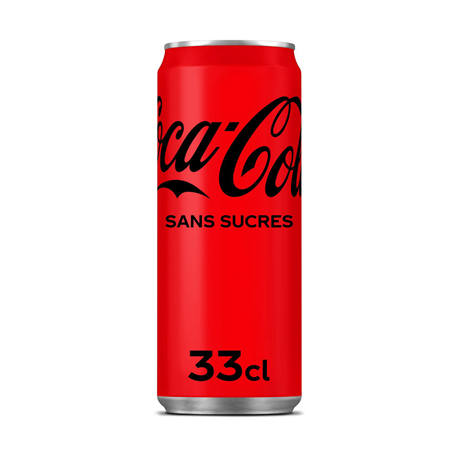 24 Canettes de Coca Cola Zero 24 x 33 CL