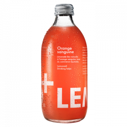 12 Bouteilles en Verre de Limonade Bio Orange Sanguine Lemonaid 12 x 33 CL