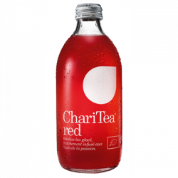 12 Bouteilles en Verre d'Infusion de Rooibos Bio Chari Tea Red 12 x 33 CL
