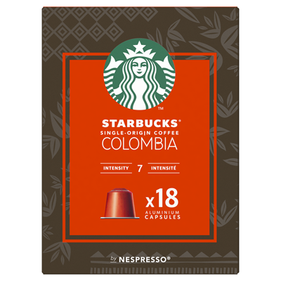 18 Capsules de Café Colombia Starbucks by Nespresso